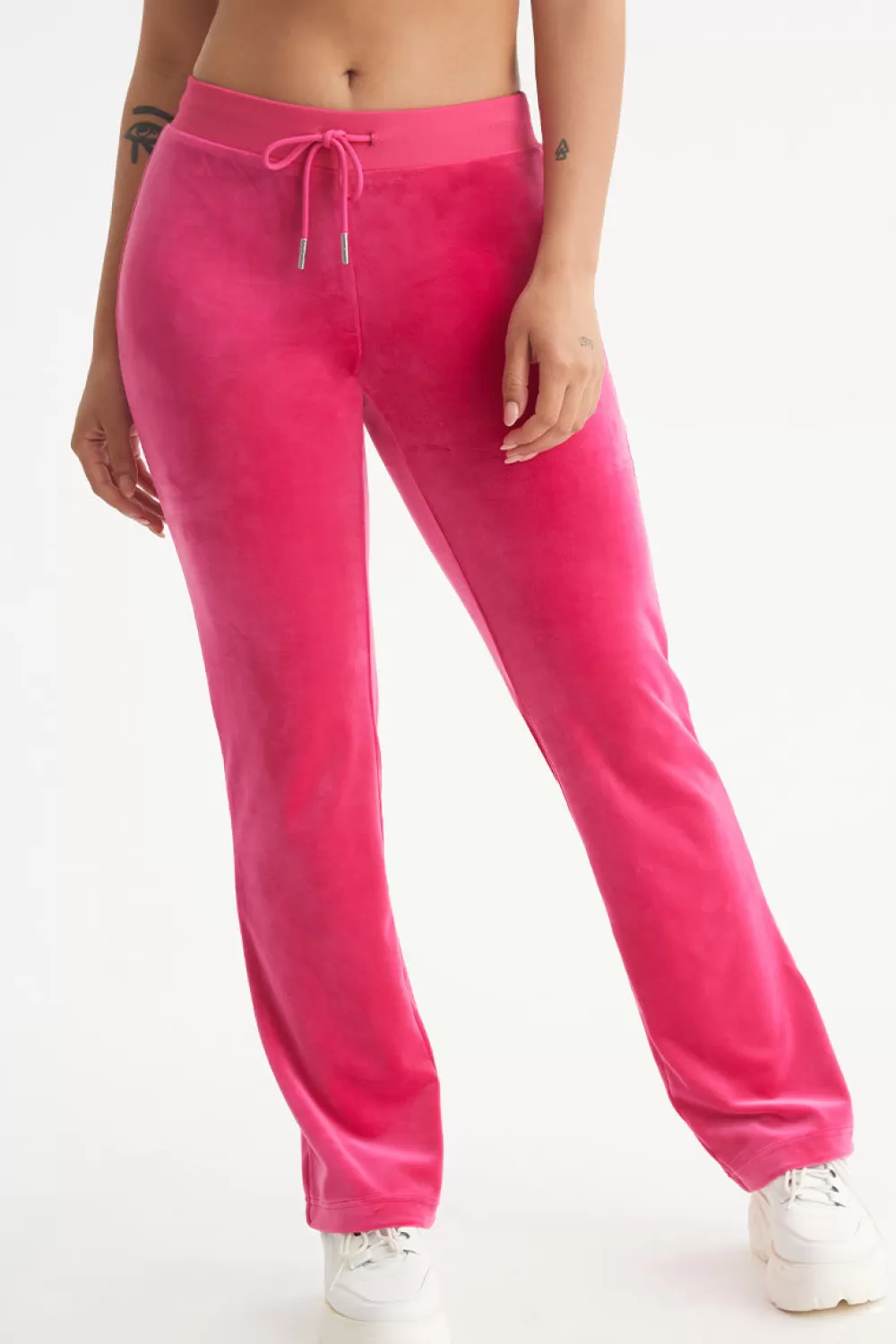 Track Bottoms | Bling Sets-Juicy Couture Bestie Big Bling Velour Track Pants FreeLove/GoldBling