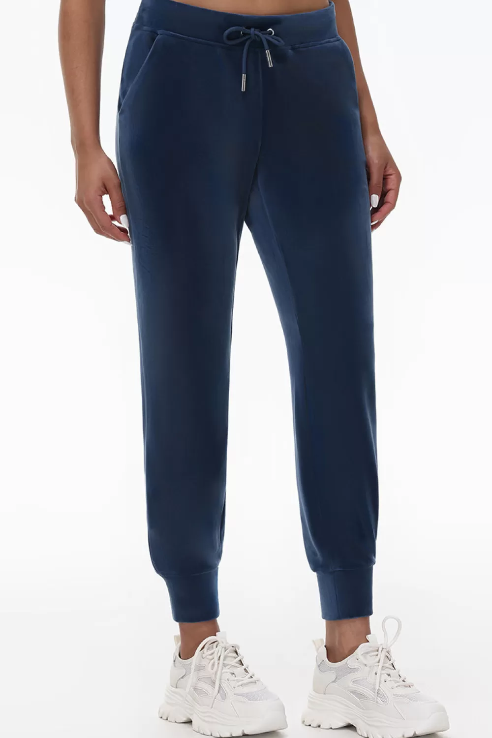 Track Bottoms | Bling Sets-Juicy Couture Big Bling Velour Jogger MidnightSea