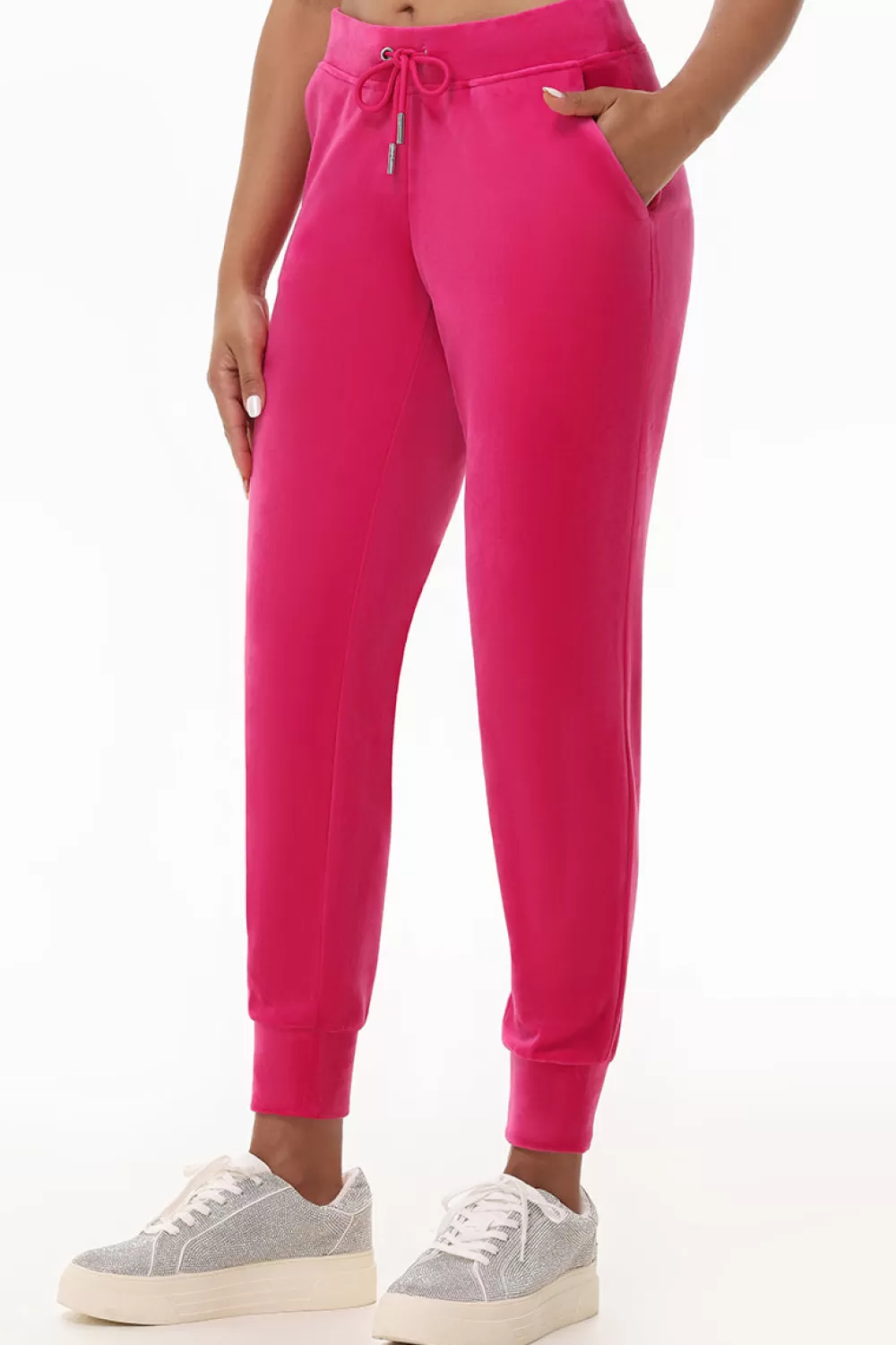 Track Bottoms | Bling Sets-Juicy Couture Big Bling Velour Jogger FreeLove