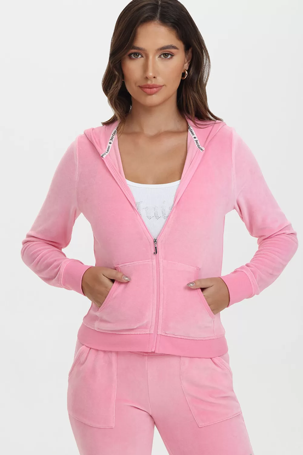 Track Tops | Track Tops-Juicy Couture Classic Cotton Velour Hoodie HotHot