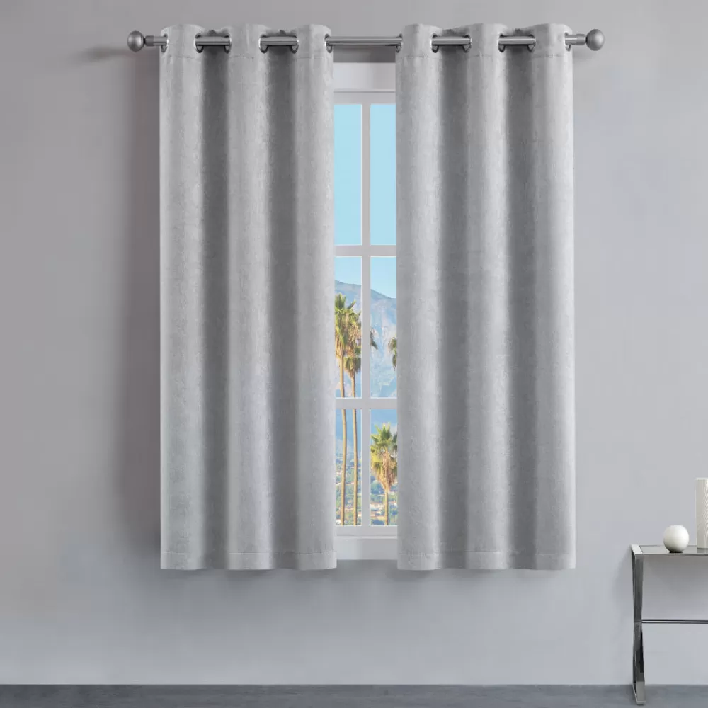 Curtains-Juicy Couture Faux Suede Curtains Smoke