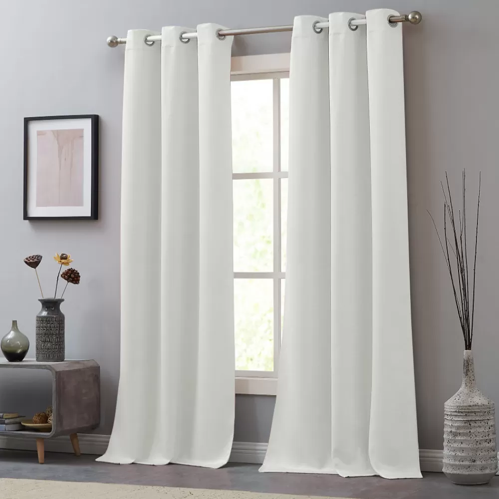 Curtains-Juicy Couture Faux Suede Curtains OffWhite