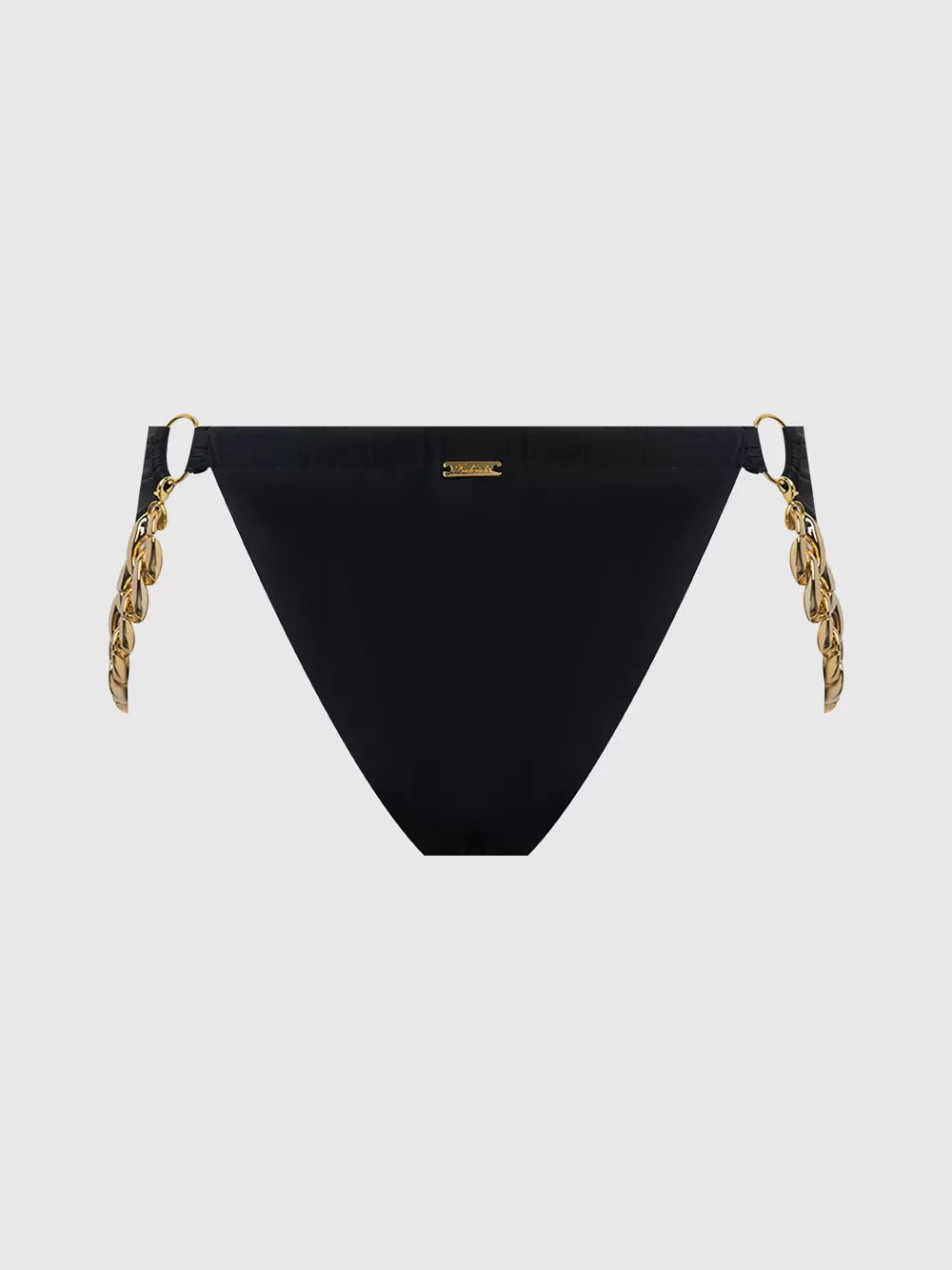 Swim Bottoms-Juicy Couture Frederick's Of Hollywood Rising Star Chain Side Thong Swim Bottom Black