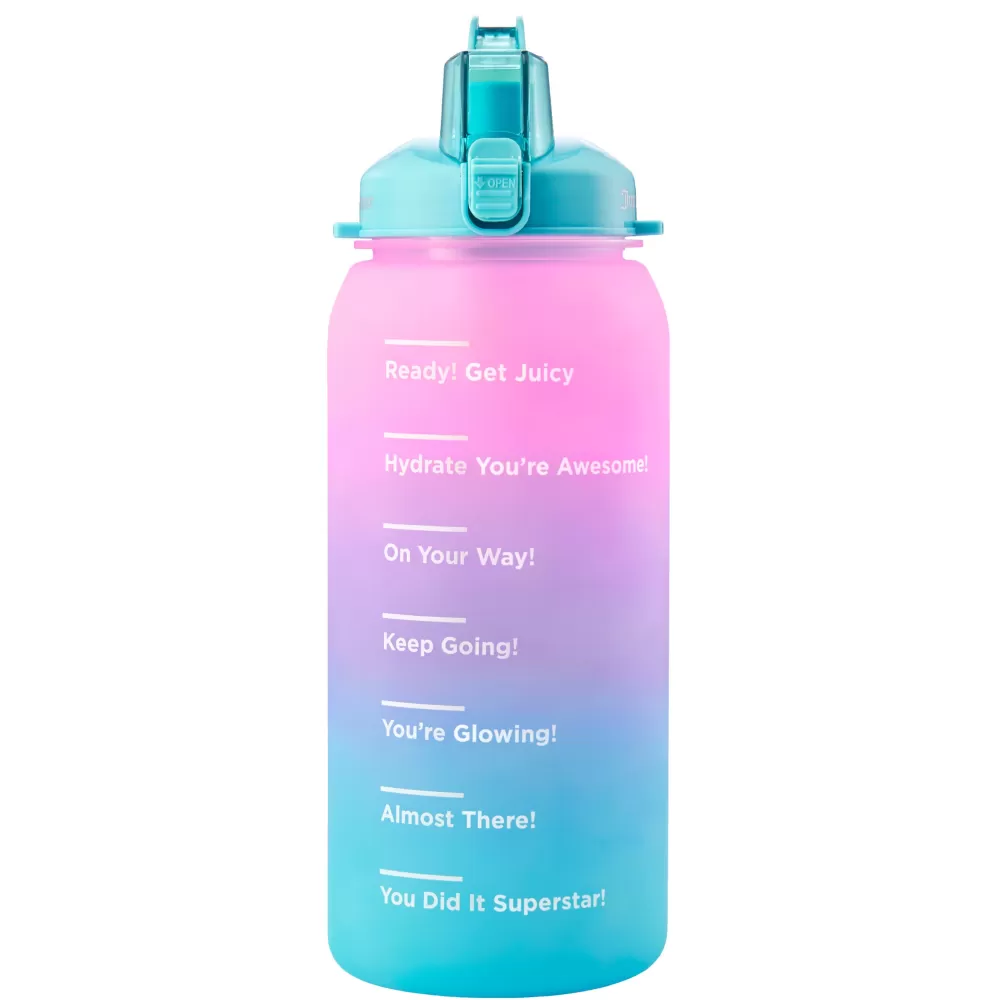 Water Bottles-Juicy Couture Motivate Fitness Water Bottle HotPink/Purple/Aqua