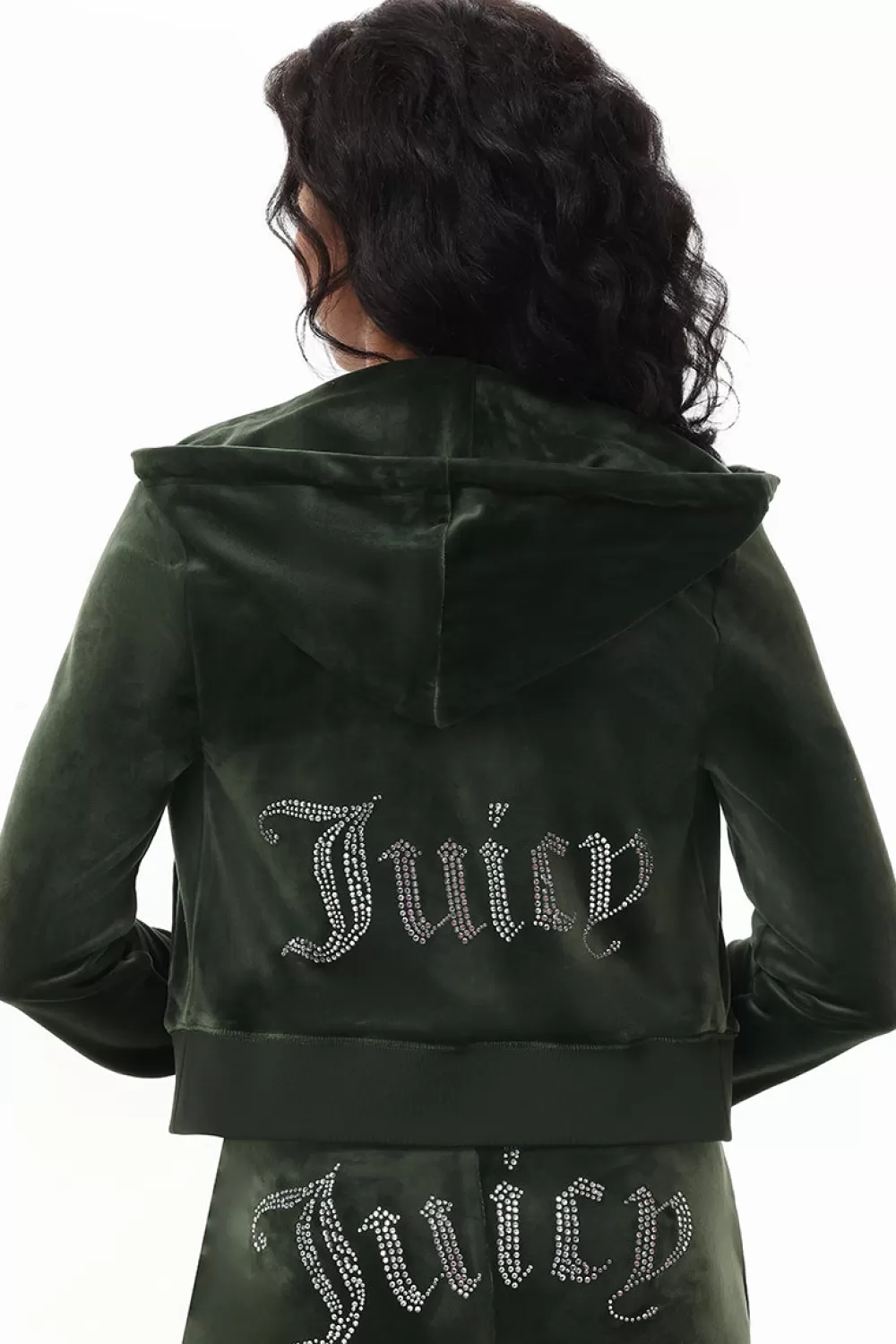 Track Tops | Track Tops-Juicy Couture OG Big Bling Velour Hoodie HandsOnDeck