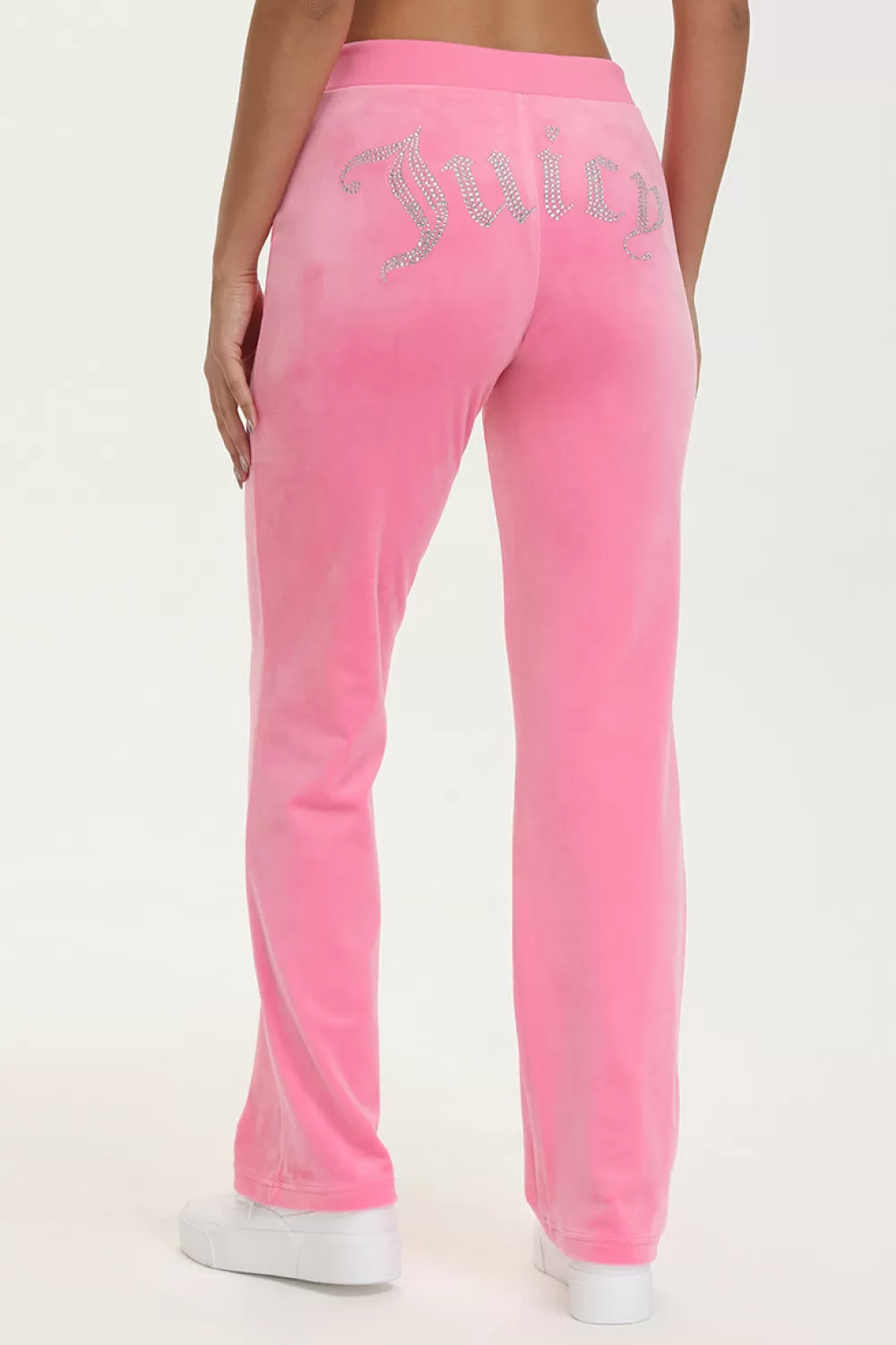 Track Bottoms | Bling Sets-Juicy Couture OG Big Bling Velour Track Pants HotHot