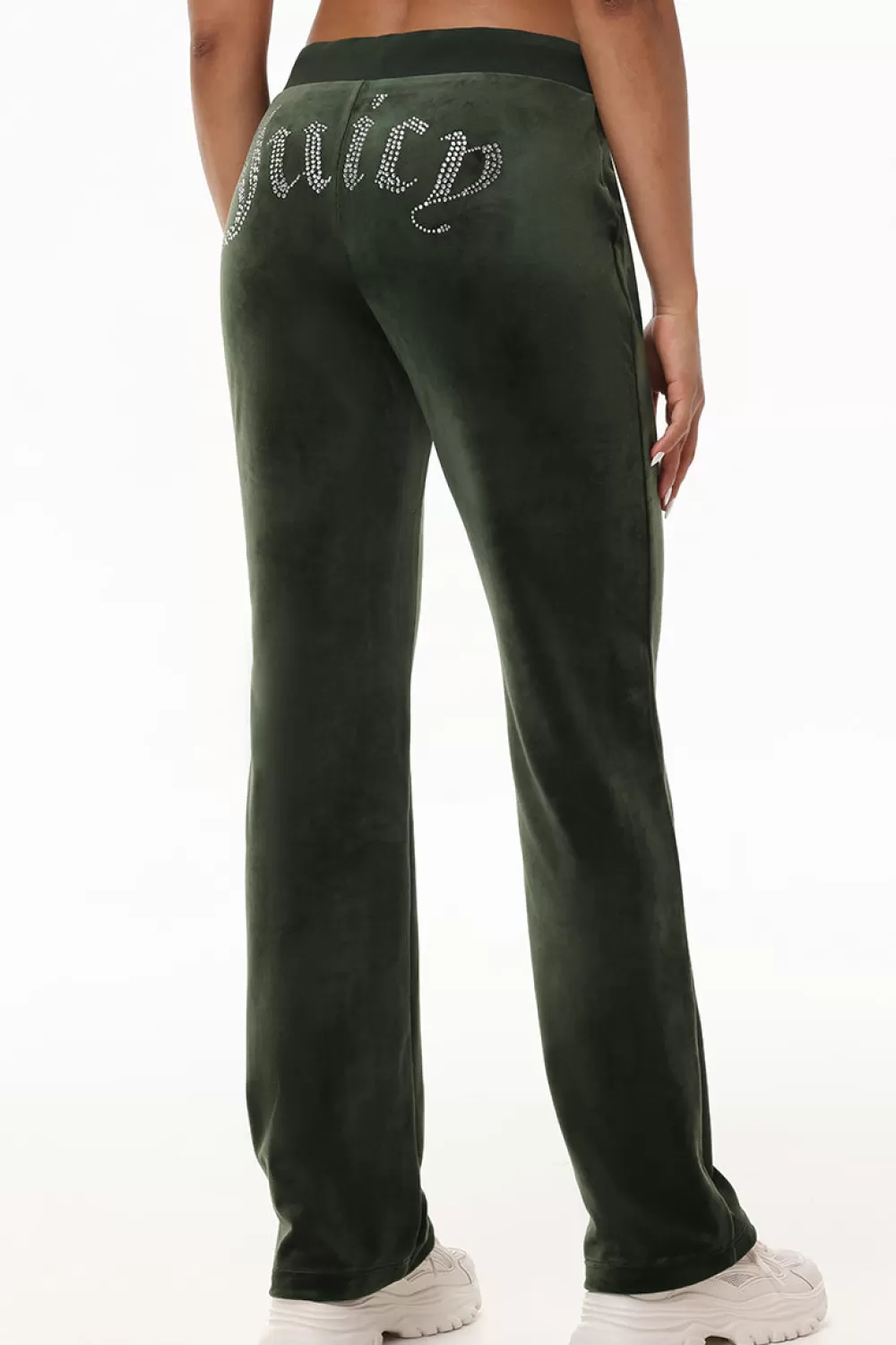 Track Bottoms | Bling Sets-Juicy Couture OG Big Bling Velour Track Pants HandsOnDeck