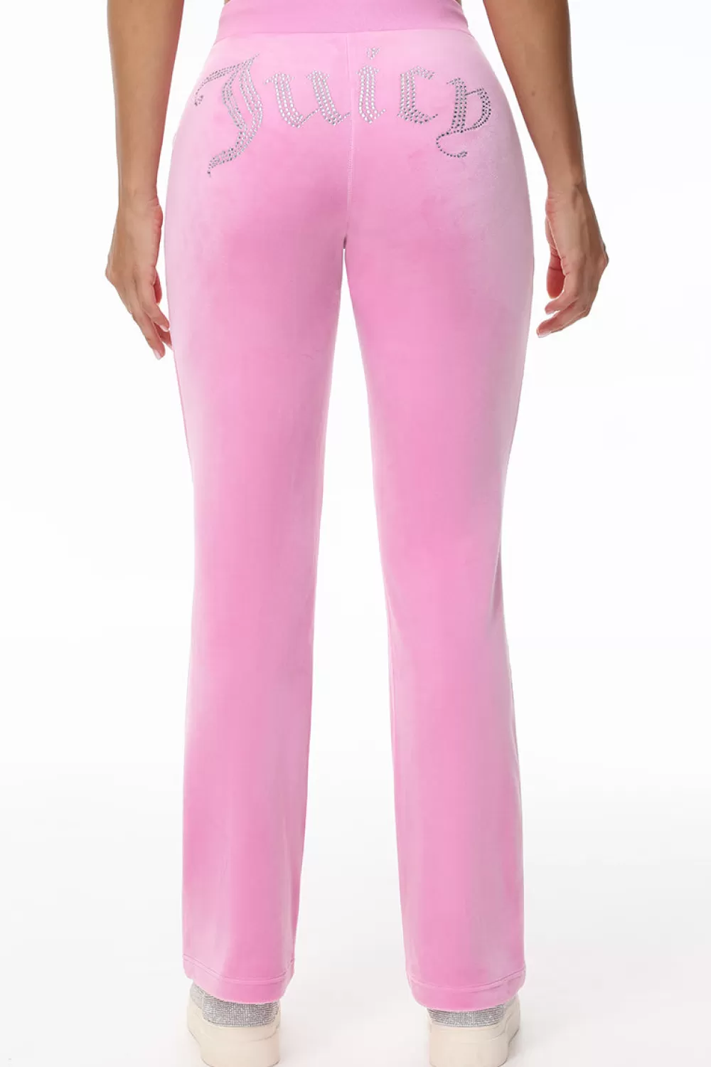 Track Bottoms | Bling Sets-Juicy Couture OG Big Bling Velour Track Pants Fanciful