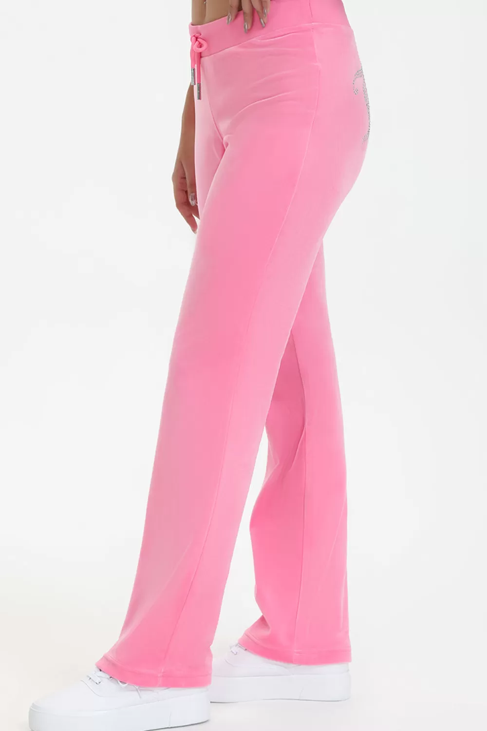 Track Bottoms | Bling Sets-Juicy Couture OG Big Bling Velour Track Pants HotHot