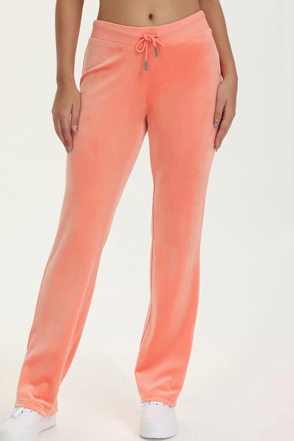 Track Bottoms | Bling Sets-Juicy Couture OG Big Bling Velour Track Pants Guava