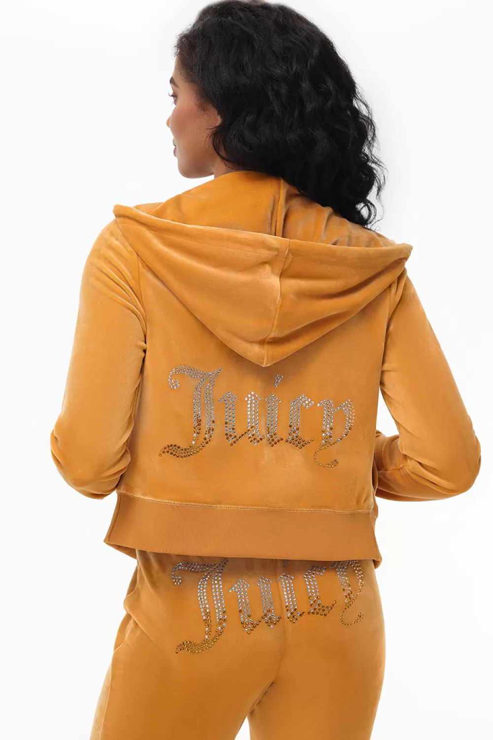 Track Tops | Track Tops-Juicy Couture Ombre Big Bling Velour Hoodie NotreDame