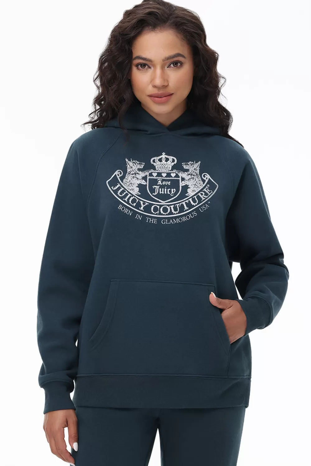 Track Tops | Track Tops-Juicy Couture Oversized Fleece Scottie Dog Hoodie OffTheCoast