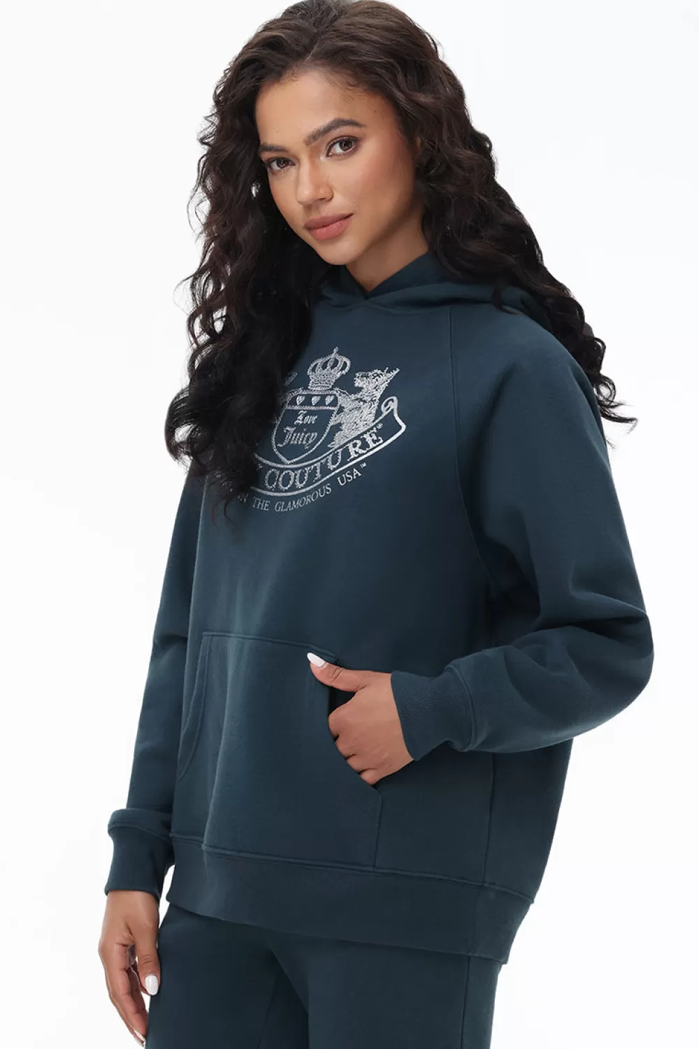 Track Tops | Track Tops-Juicy Couture Oversized Fleece Scottie Dog Hoodie OffTheCoast