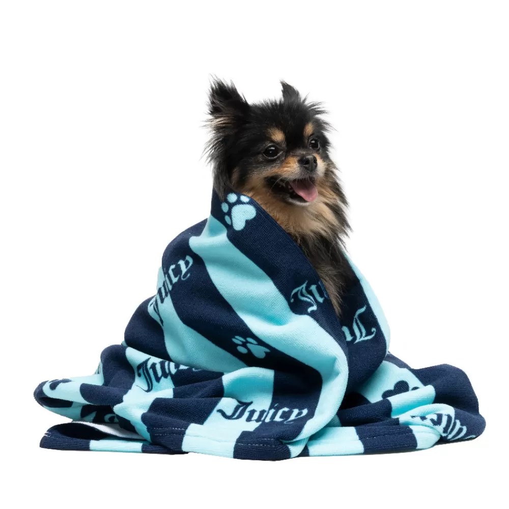 Pet Towels-Juicy Couture Pet Towel BlueStripe