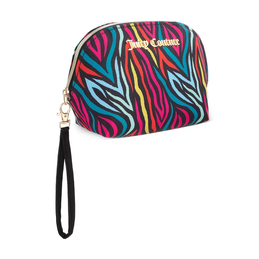 Makeup Bags-Juicy Couture Petite Makeup Wristlet RainbowZebra