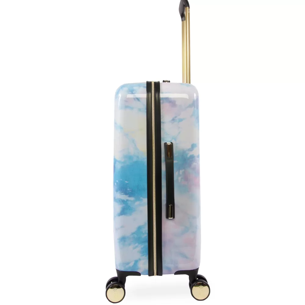 Luggage Sets-Juicy Couture 3-Piece Hardside Spinner Luggage Set WatercolorPurple