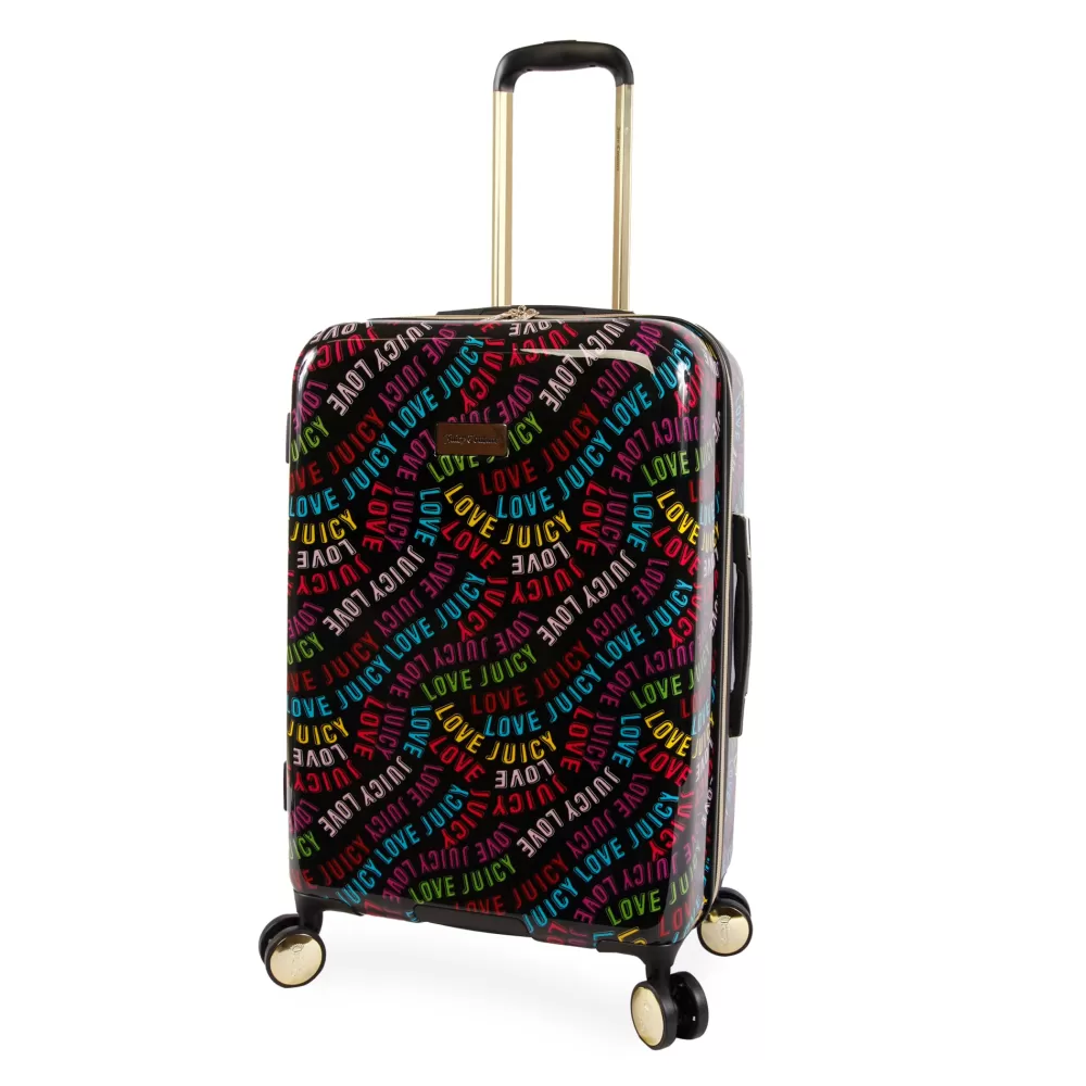 Luggage Sets-Juicy Couture 3-Piece Hardside Spinner Luggage Set Rainbow