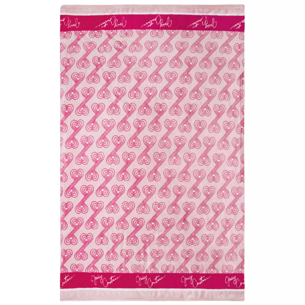 Throw Blankets-Juicy Couture Plush Throw Blanket PinkGeo