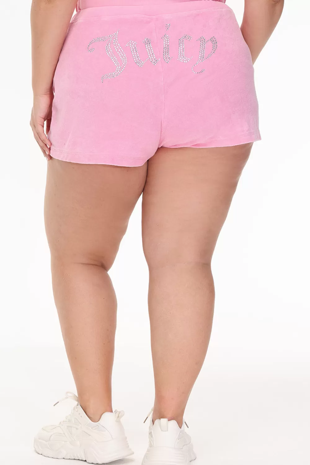 Track Bottoms | Bling Sets-Juicy Couture Plus-Size Big Bling Towel Terry Shorts HotHot