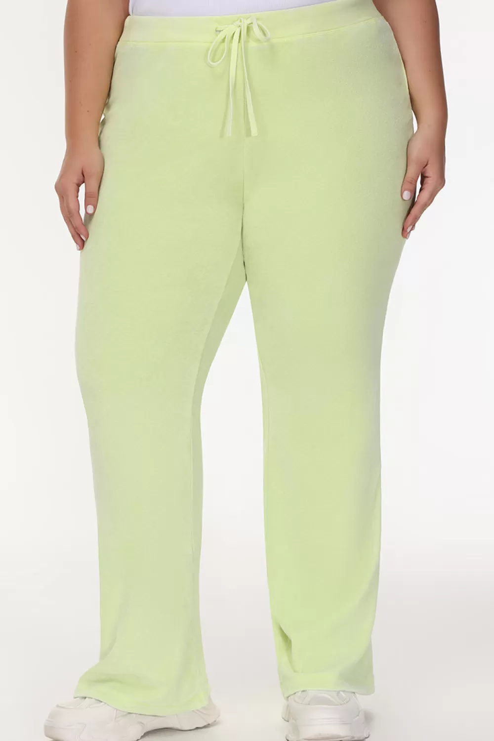 Track Bottoms | Bling Sets-Juicy Couture Plus-Size Big Bling Towel Terry Track Pants Pear