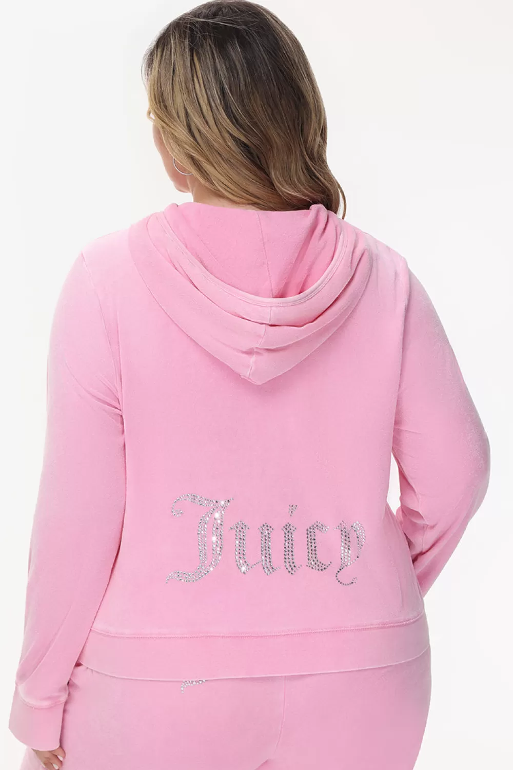 Track Tops | Track Tops-Juicy Couture Plus-Size Big Bling Towel Terry Zip Hoodie HotHot