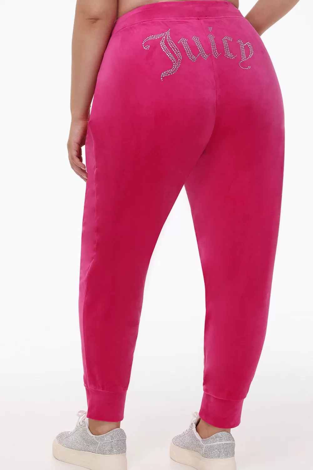 Track Bottoms | Bling Sets-Juicy Couture Plus-Size Big Bling Velour Jogger FreeLove