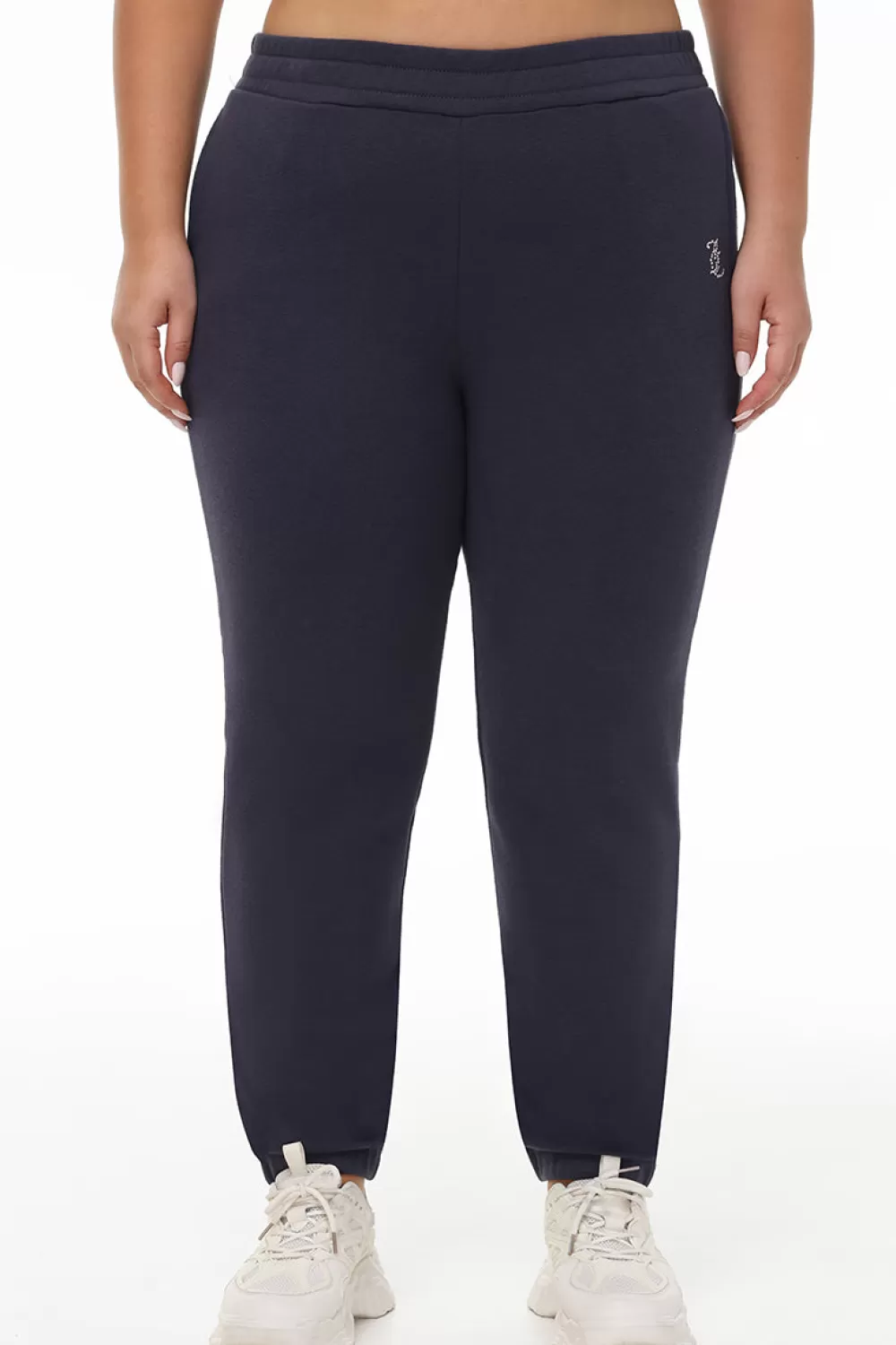 Track Bottoms | Track Pants-Juicy Couture Plus-Size Fleece Sweatpant Titanium