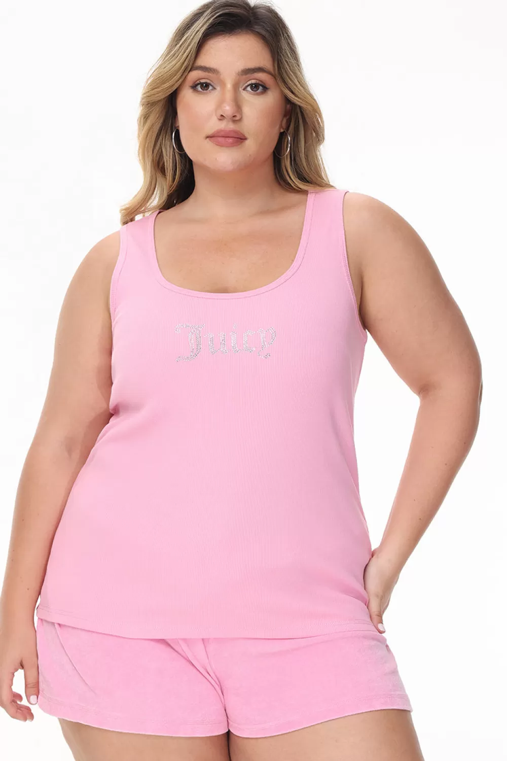 Tees & Tops | Plus-Size-Juicy Couture Plus-Size Long Bling Tank Top HotHot