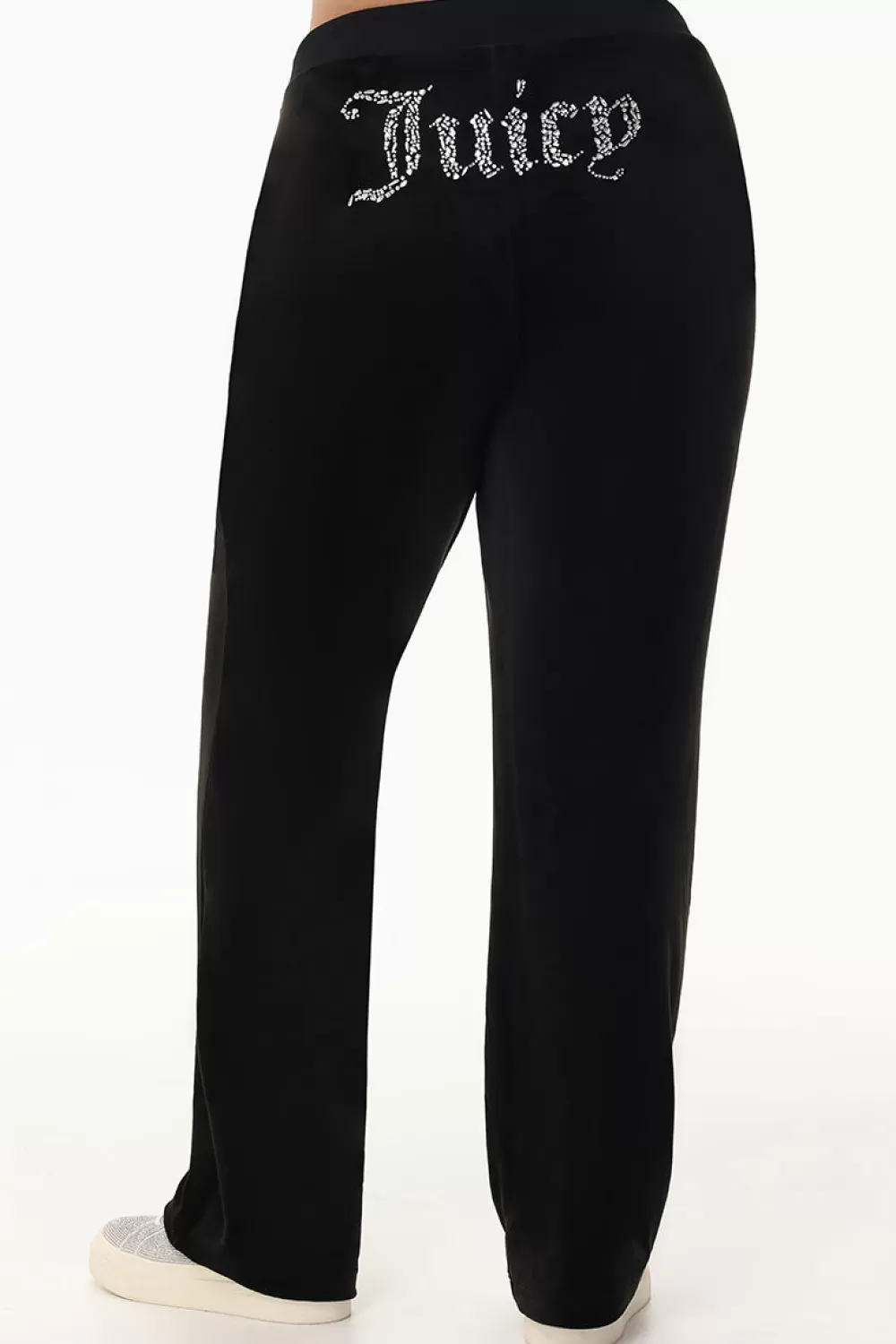 Track Bottoms | Bling Sets-Juicy Couture Plus-Size Mixed Crystals Velour Track Pants Liquorice