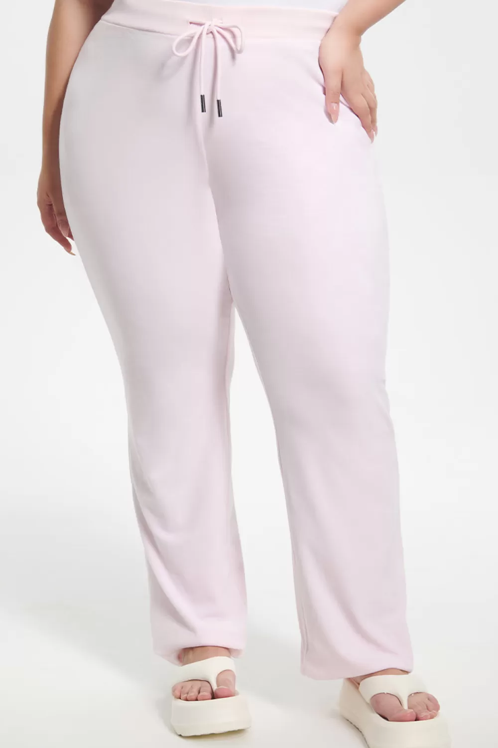 Track Bottoms | Track Pants-Juicy Couture Plus-Size Mixed Jewels Velour Track Pants SoftGlow