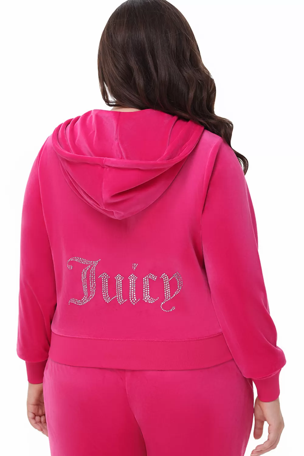 Track Tops | Track Tops-Juicy Couture Plus-Size OG Big Bling Velour Hoodie FreeLove