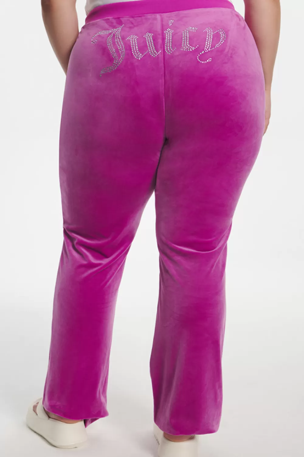 Track Bottoms | Bling Sets-Juicy Couture Plus-Size OG Big Bling Velour Track Pants ElectricViolet