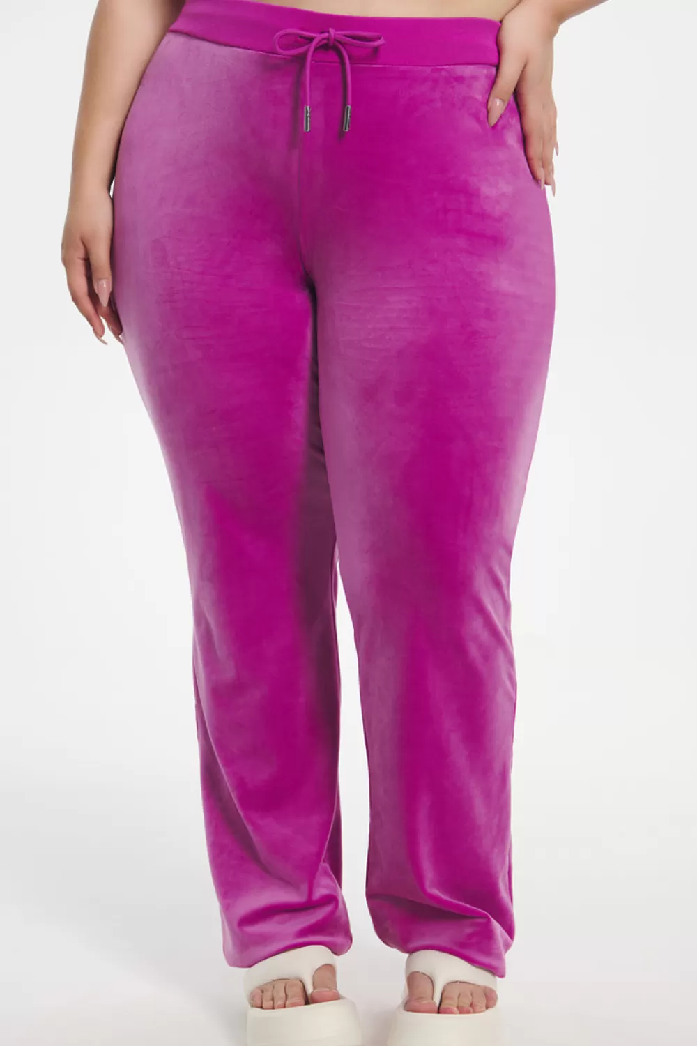 Track Bottoms | Bling Sets-Juicy Couture Plus-Size OG Big Bling Velour Track Pants ElectricViolet