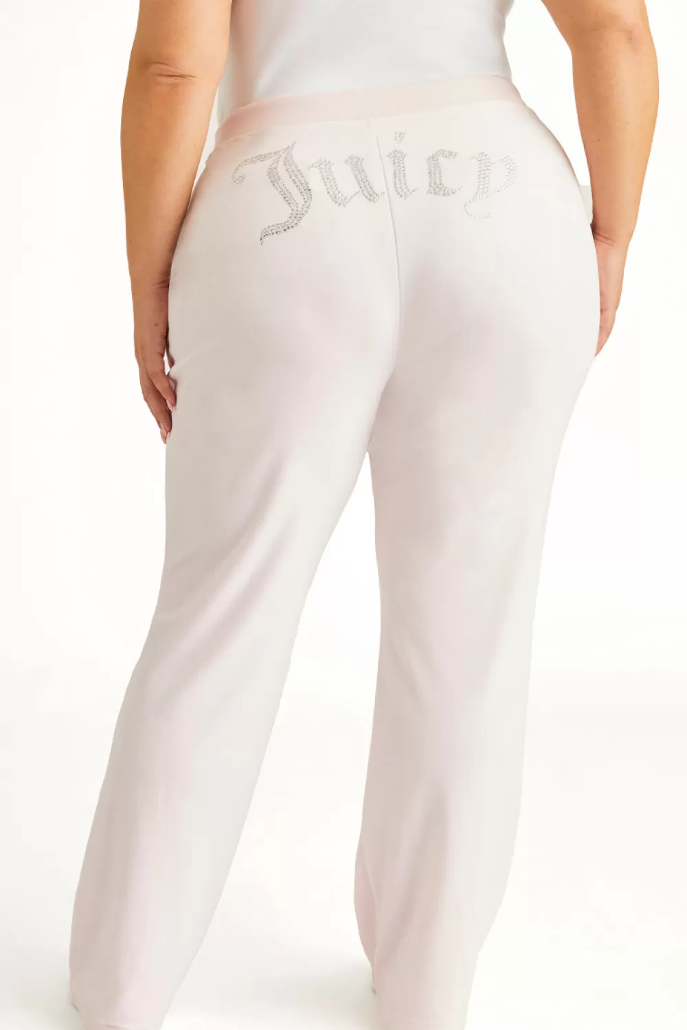 Track Bottoms | Bling Sets-Juicy Couture Plus-Size OG Big Bling Velour Track Pants SoftGlow