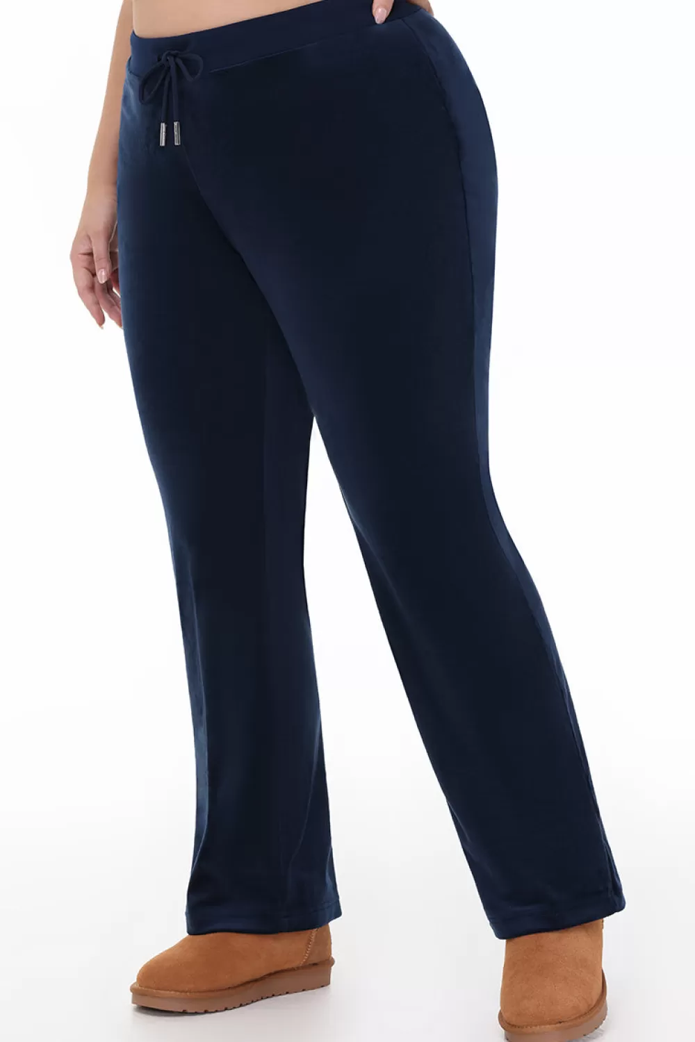 Track Bottoms | Bling Sets-Juicy Couture Plus-Size OG Big Bling Velour Track Pants RegalBlue