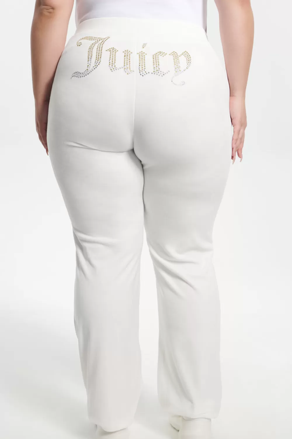 Track Bottoms | Bling Sets-Juicy Couture Plus-Size Ombre Big Bling Velour Track Pants Angel