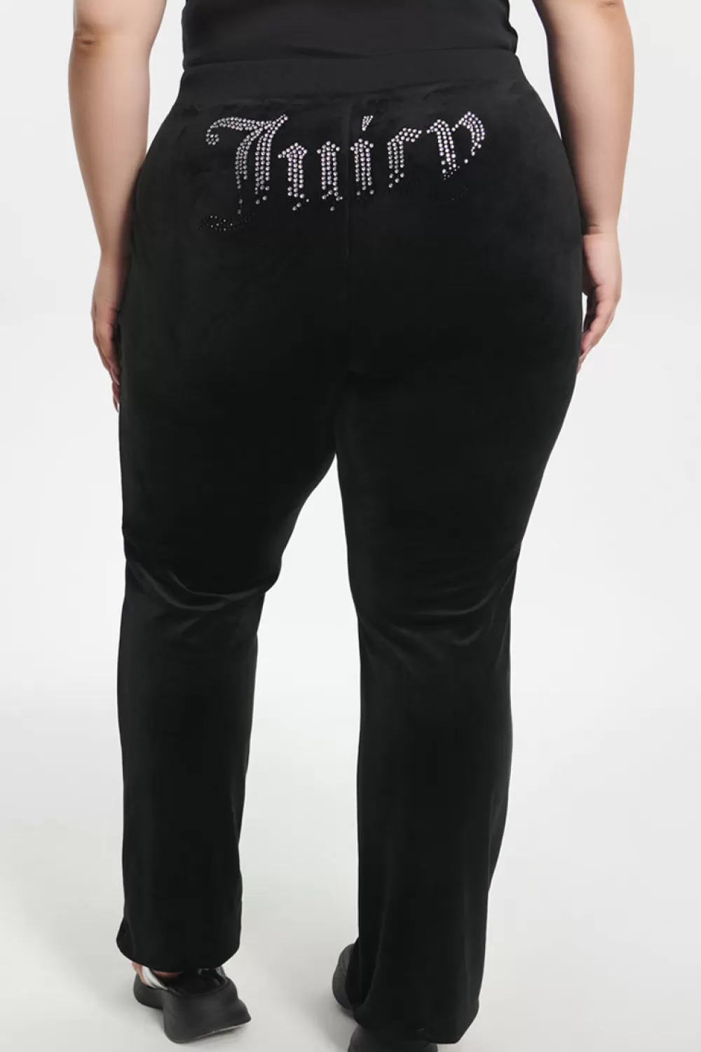 Track Bottoms | Bling Sets-Juicy Couture Plus-Size Ombre Big Bling Velour Track Pants Liquorice