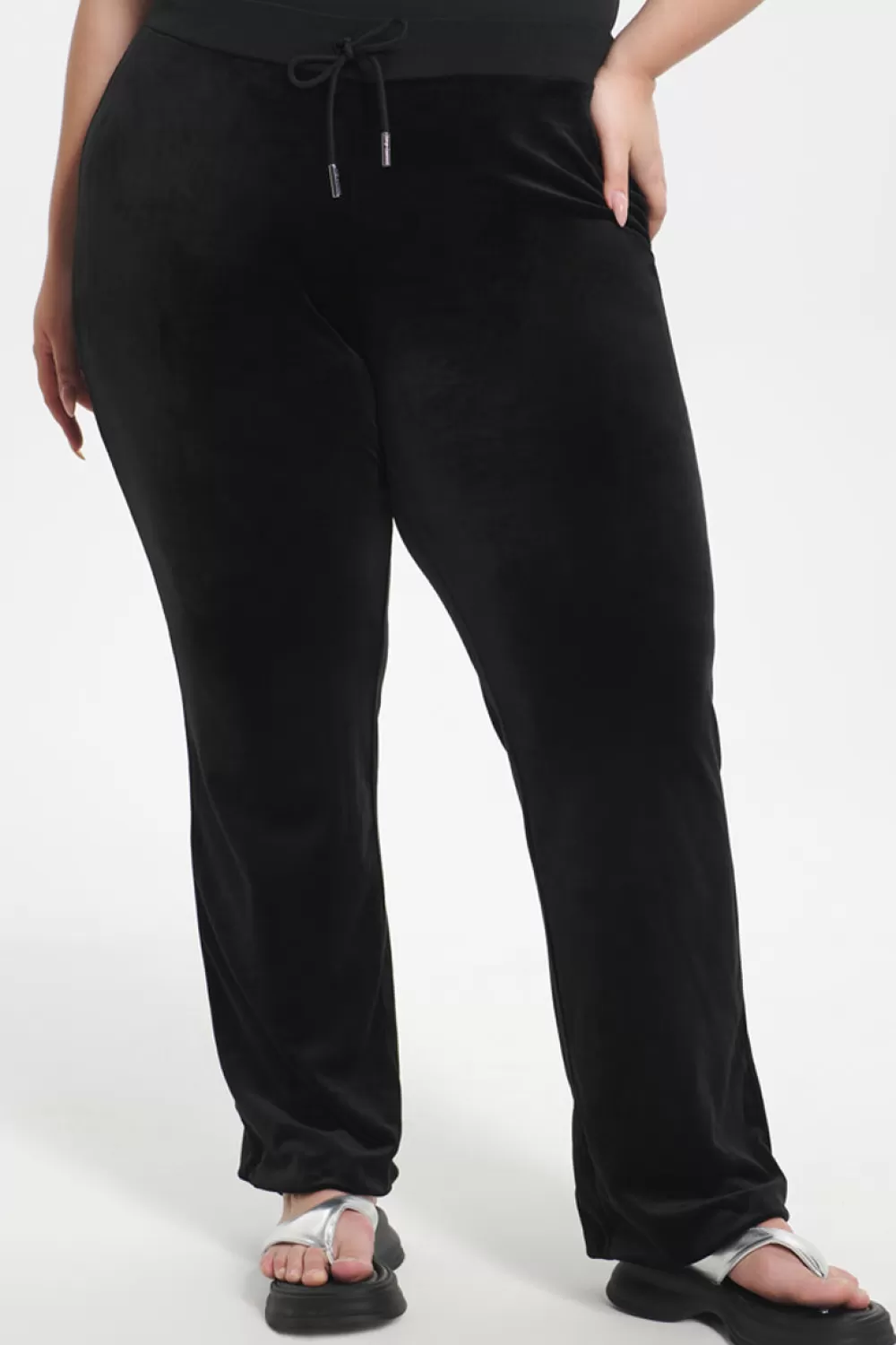 Track Bottoms | Bling Sets-Juicy Couture Plus-Size Ombre Big Bling Velour Track Pants Liquorice