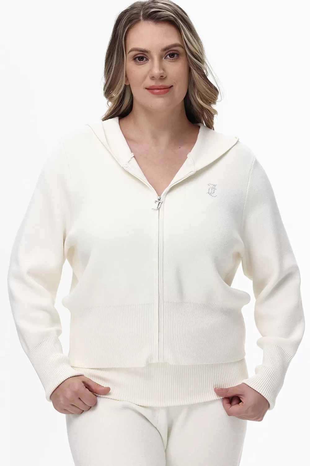 Hoodies & Jackets | Plus-Size-Juicy Couture Plus-Size Small Bling Knit Cropped Jacket Angel