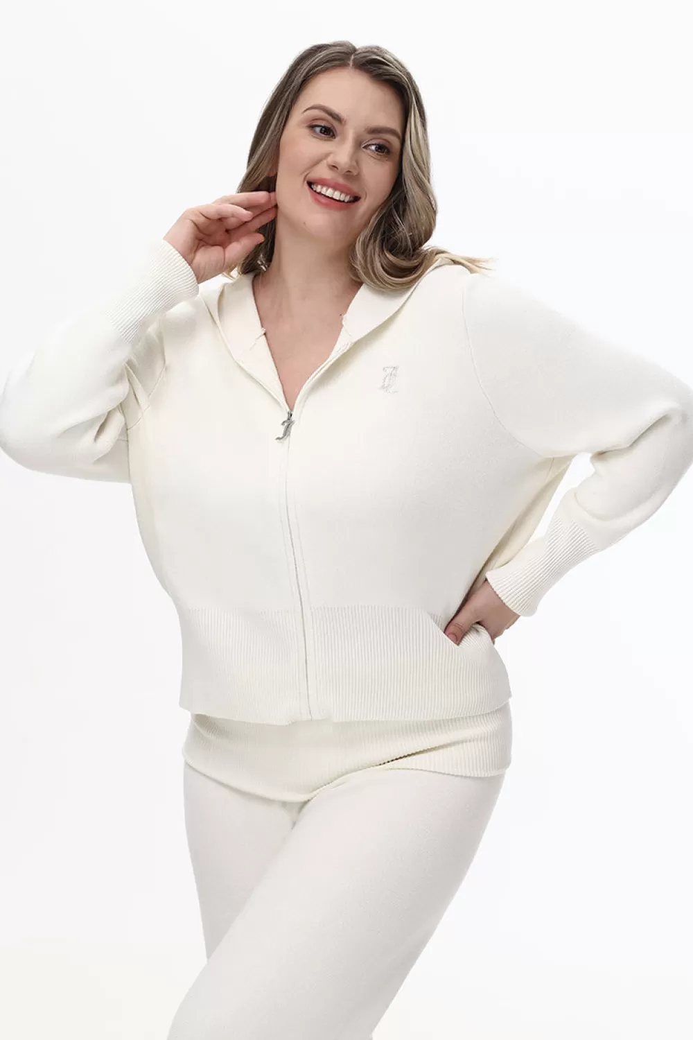 Hoodies & Jackets | Plus-Size-Juicy Couture Plus-Size Small Bling Knit Cropped Jacket Angel