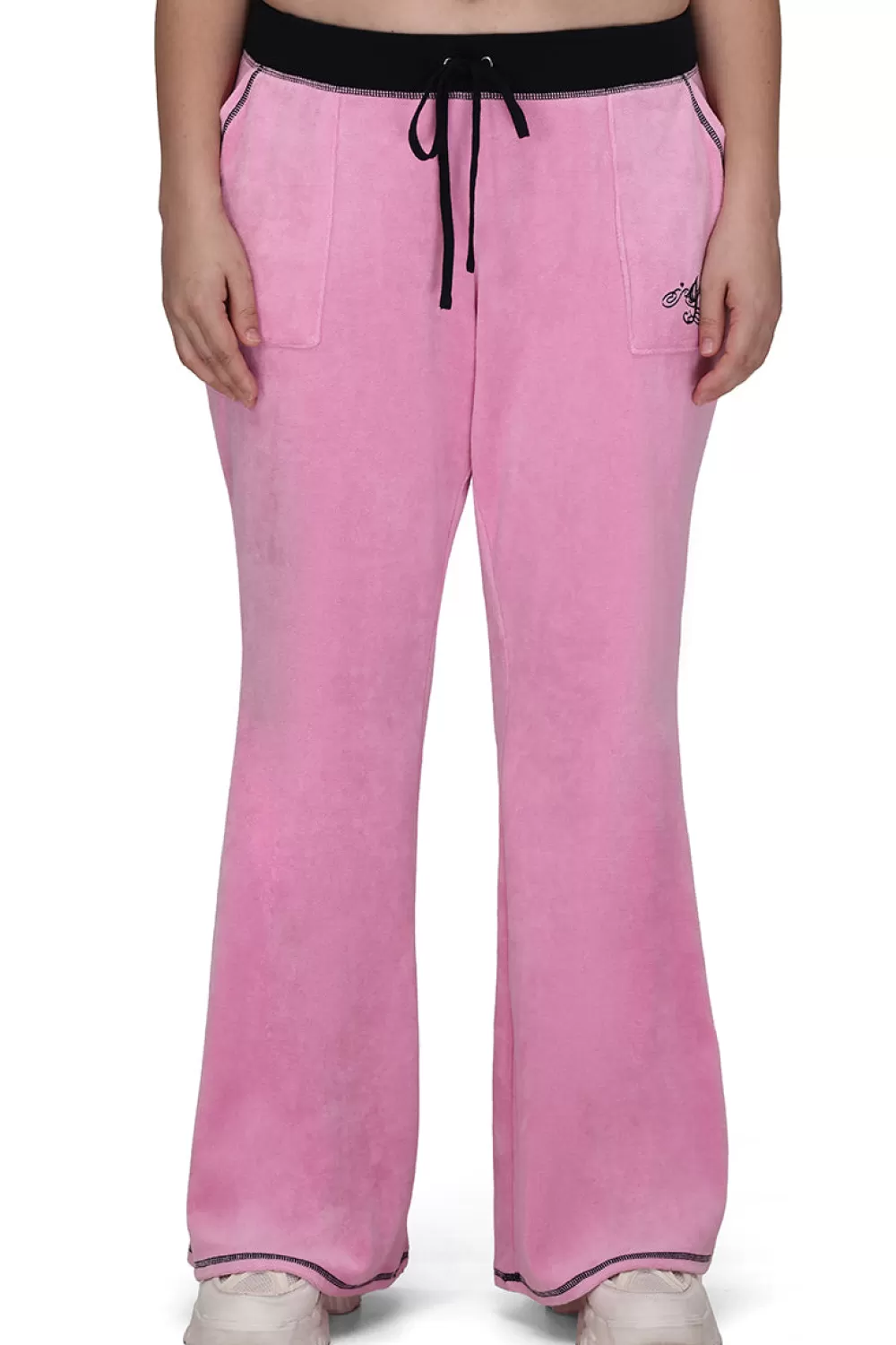 Track Bottoms | Track Pants-Juicy Couture Plus-Size Sweetheart Cotton Velour Track Pants Fanciful