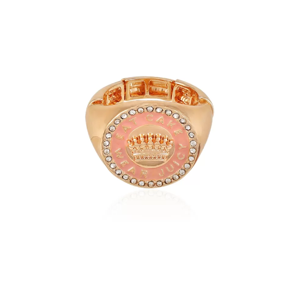 Rings-Juicy Couture Regal Crown Ring RoseGold