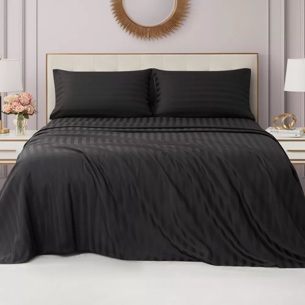 Sheet Sets-Juicy Couture Royal Dreams Sheet Set JetBlack