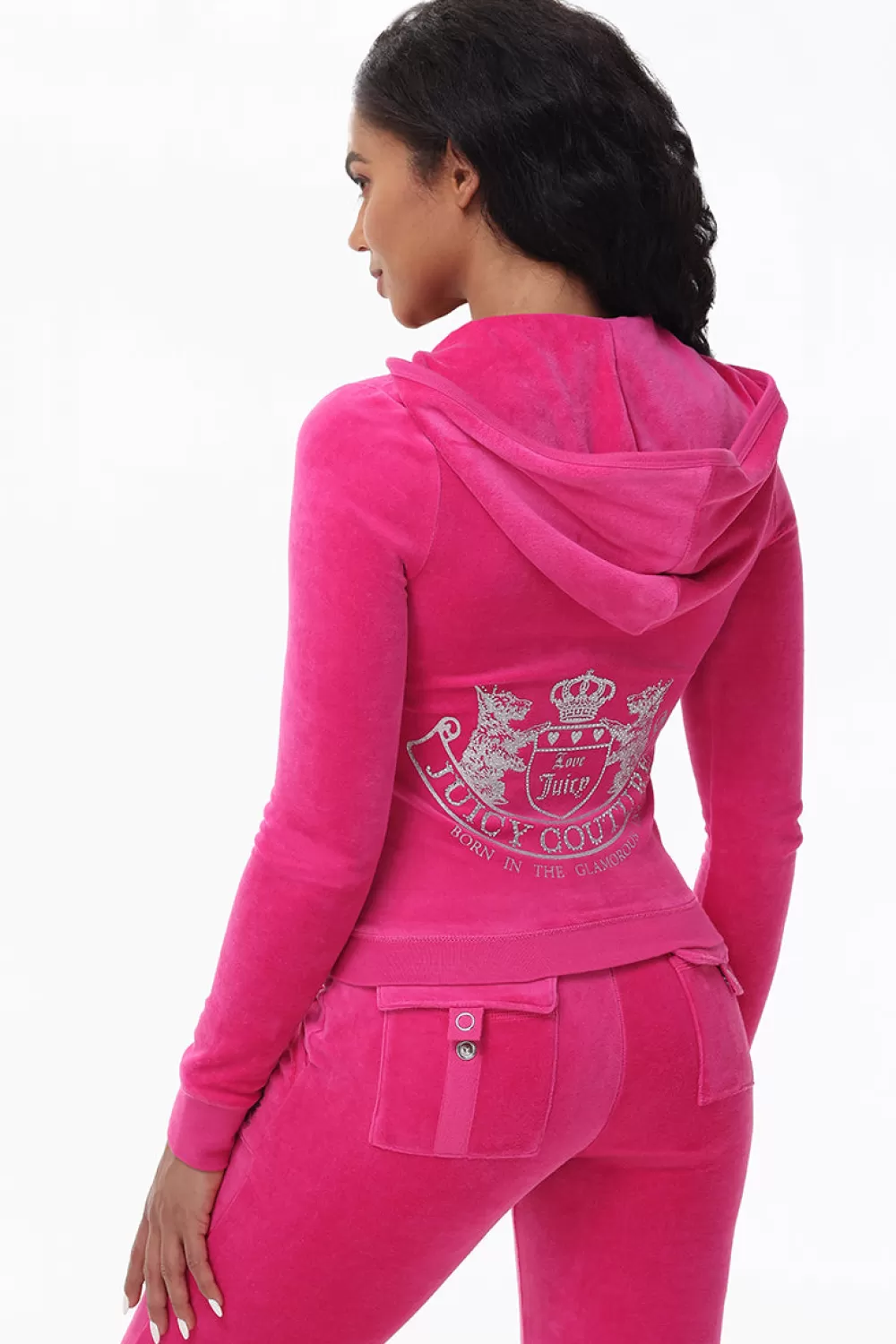 Track Tops | Track Tops-Juicy Couture Scottie Cotton Velour Hoodie FreeLove