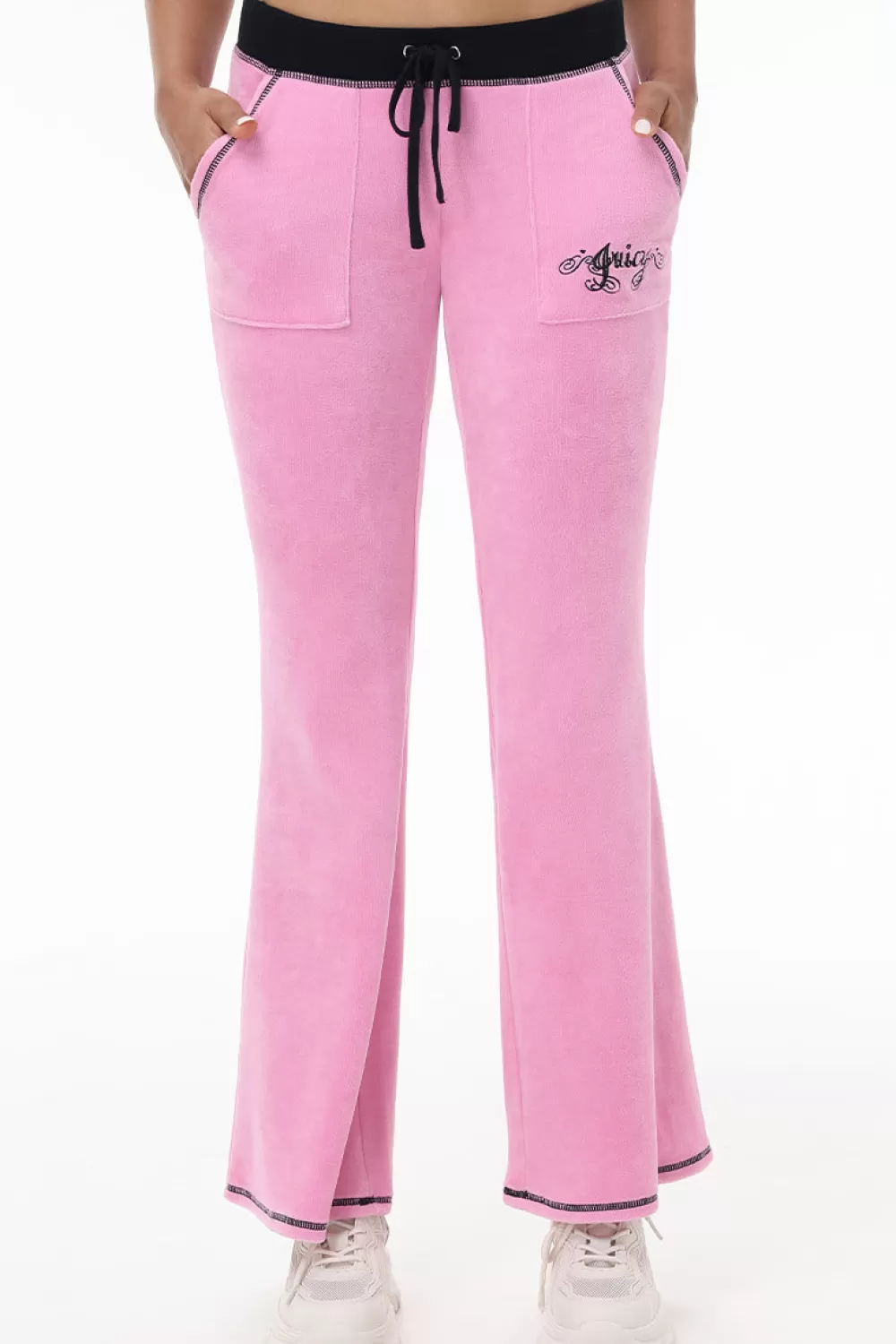 Track Bottoms | Track Pants-Juicy Couture Sweetheart Cotton Velour Track Pants Fanciful