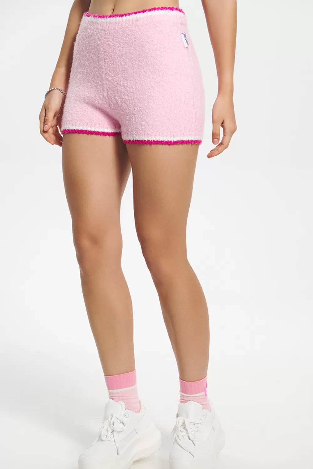 Shorts-Juicy Couture Tipped Sweater Shorts WhisperPink