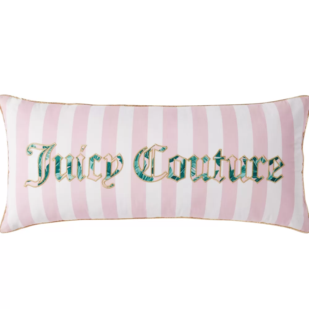 Throw Pillows-Juicy Couture Tropical Palm Pillow TropicalPalmPink