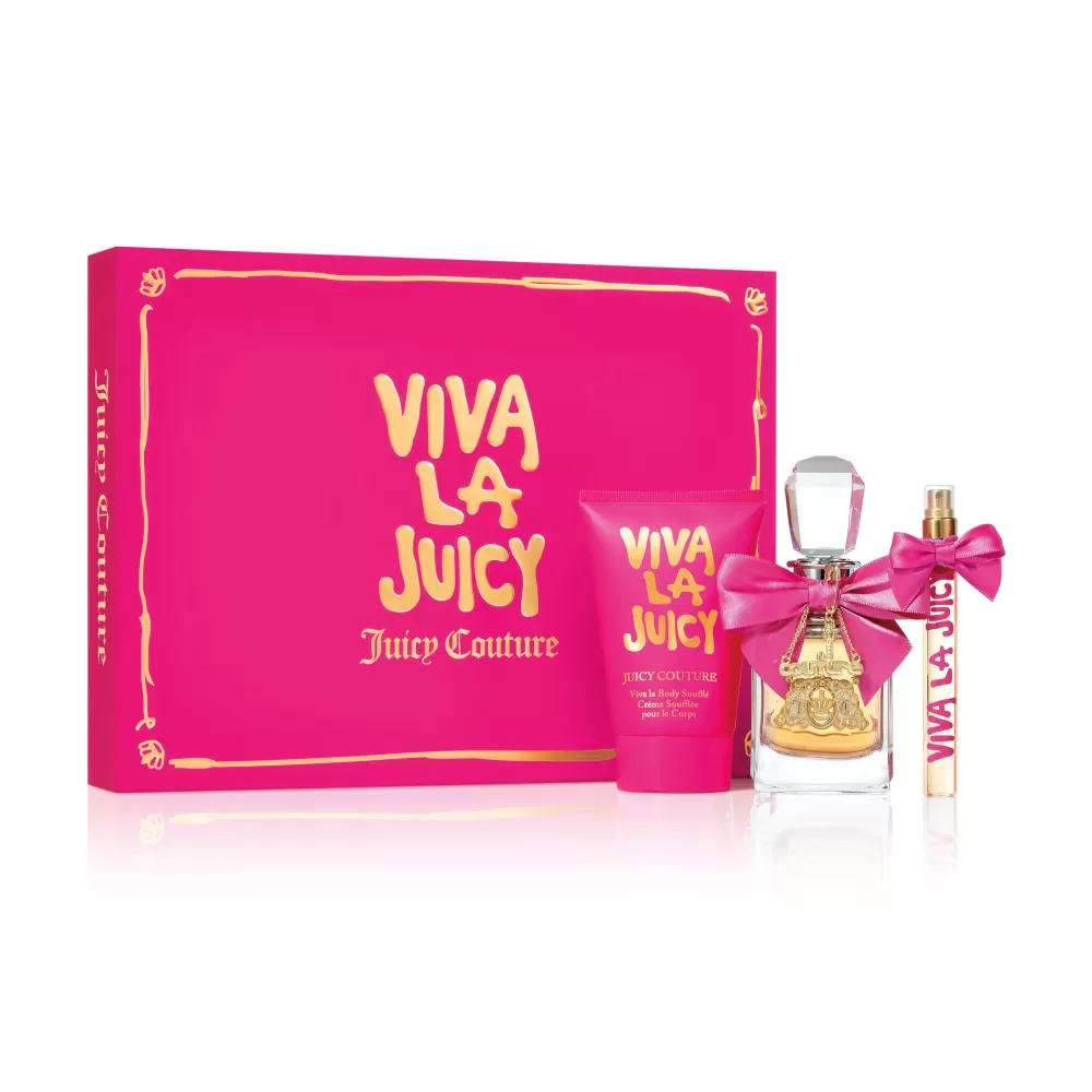 Gift Sets-Juicy Couture Viva La Juicy Eau de Parfum 3 Piece Gift Set