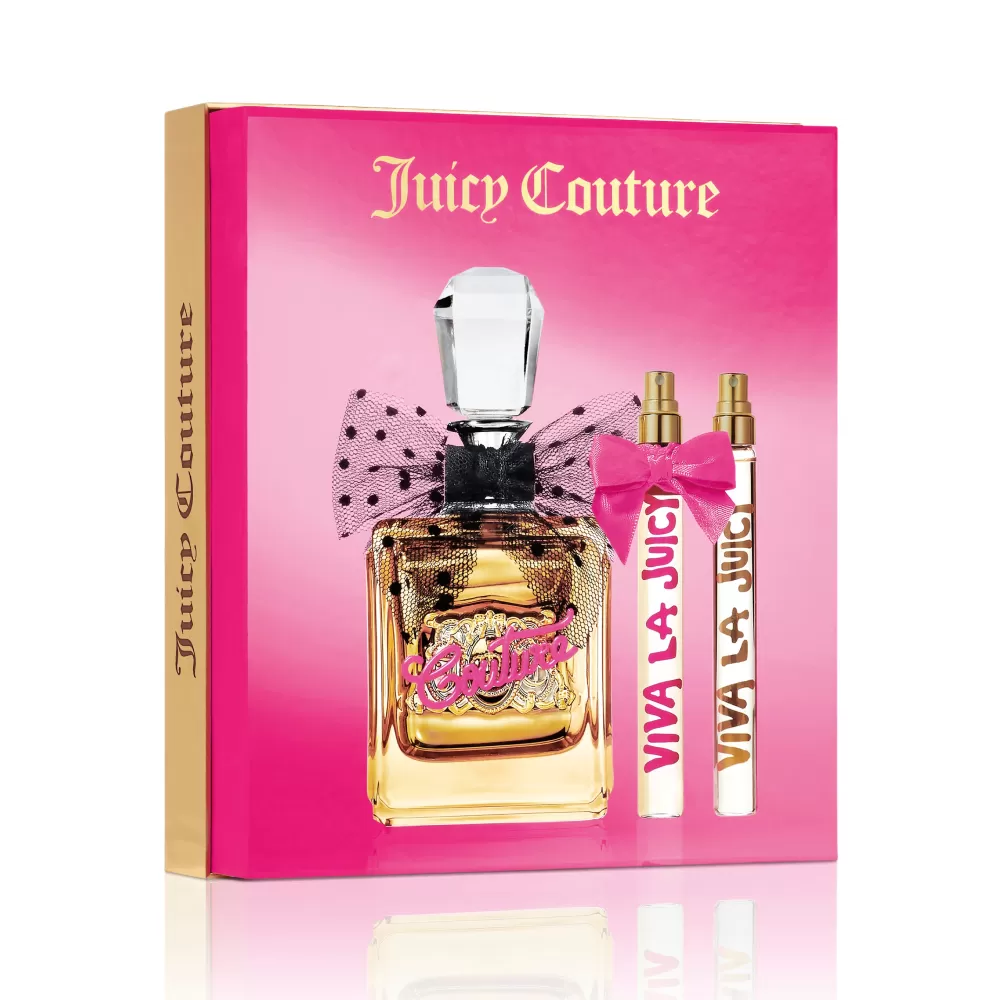 Gift Sets-Juicy Couture Viva La Juicy Gold Couture 3 Piece Gift Set