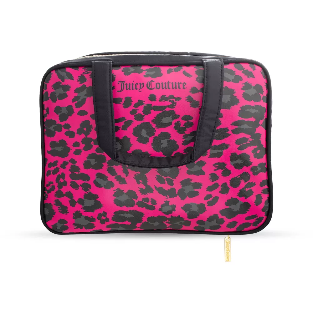 Makeup Bags-Juicy Couture Weekender Makeup Bag FuchsiaLeopard